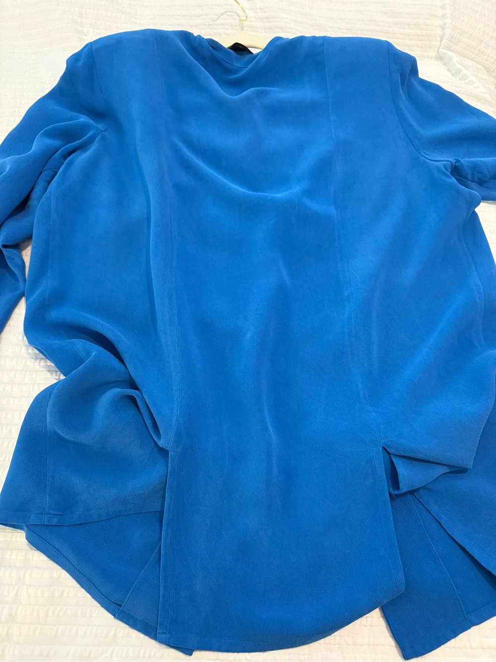 Set- Vintage Silk Women's Cobalt Blue Pantsuit GUC 0772 - Picture 2 of 15